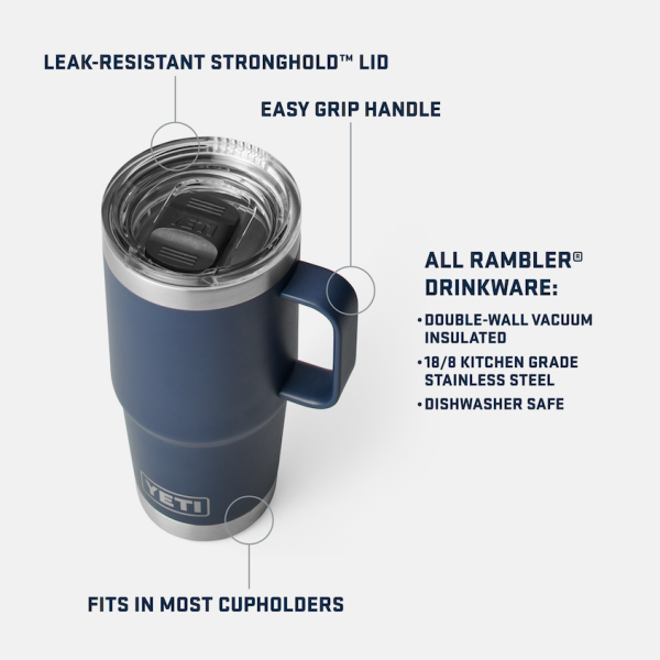 Alpine Yellow Yeti Rambler 20 oz Travel Mug Tumblers | VTFRQG-295