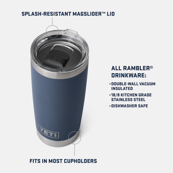 Alpine Yellow Yeti Rambler 20 oz Tumbler Tumblers | PDTCJQ-148