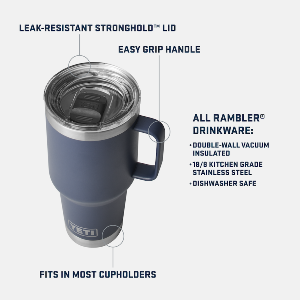 Alpine Yellow Yeti Rambler 30 oz Travel Mug Tumblers | JHKETG-712