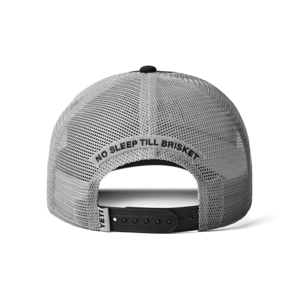 Black Yeti No Sleep Till Brisket Trucker Hat Hats | FLMCPW-234