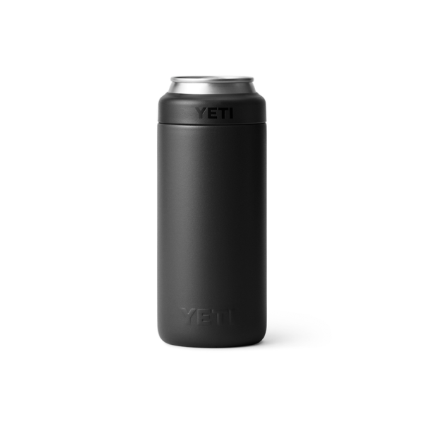 Black Yeti Rambler 12 oz Colster Slim Can Cooler Beer & Barware | OSQDWK-019