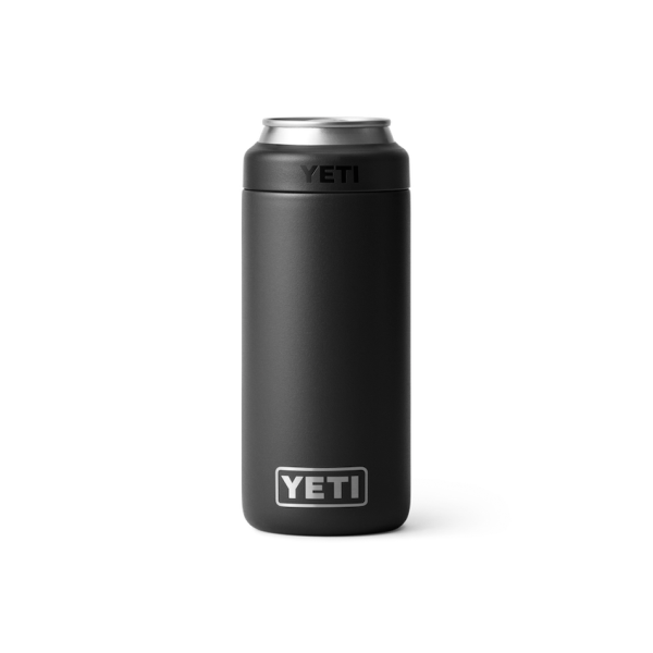 Black Yeti Rambler 12 oz Colster Slim Can Cooler Beer & Barware | OSQDWK-019