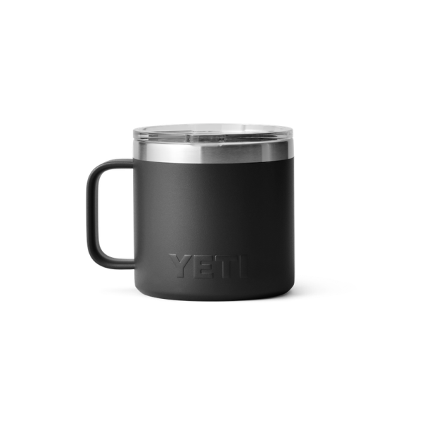 Black Yeti Rambler 14 oz Mug Coffee & Mugs | CDQIHN-036