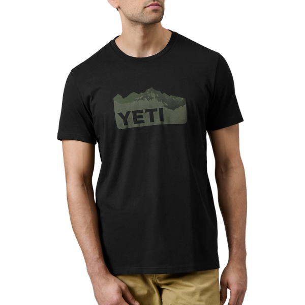 Black Yeti Terrain Short Sleeve T-Shirt Short Sleeve T-Shirt | MUPJCX-920