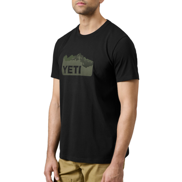 Black Yeti Terrain Short Sleeve T-Shirt Short Sleeve T-Shirt | MUPJCX-920