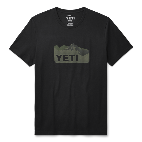 Black Yeti Terrain Short Sleeve T-Shirt Short Sleeve T-Shirt | MUPJCX-920