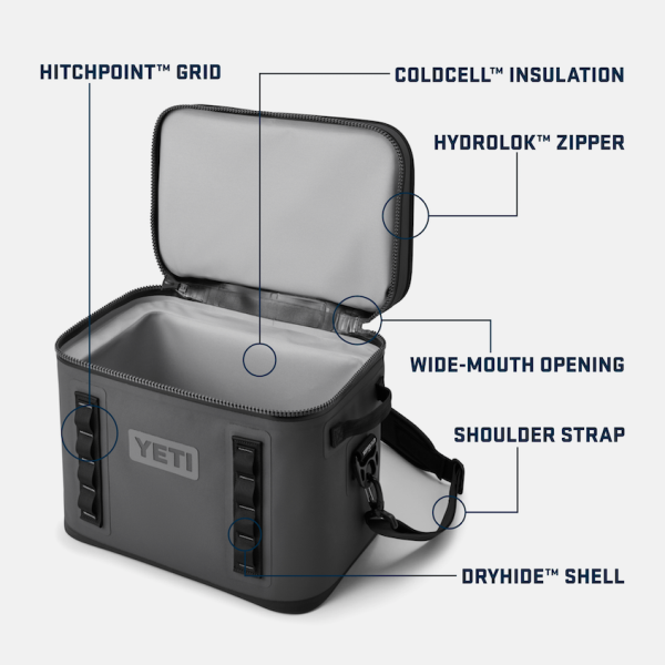 Charcoal Yeti Hopper Flip 18 Soft Cooler Soft Coolers | OKYAPC-489