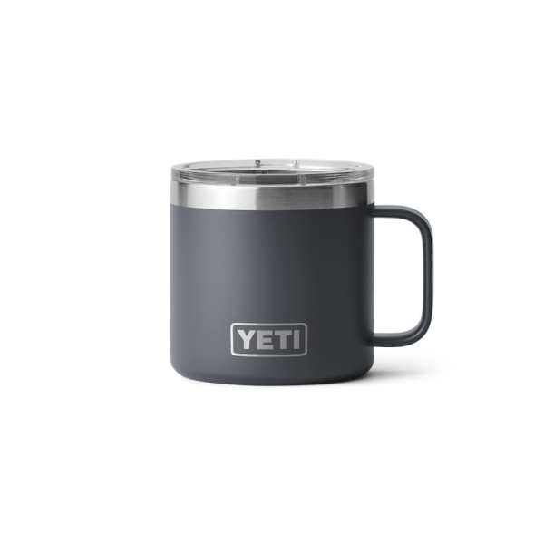 Charcoal Yeti Rambler 14 oz Mug Coffee & Mugs | HPITWX-924