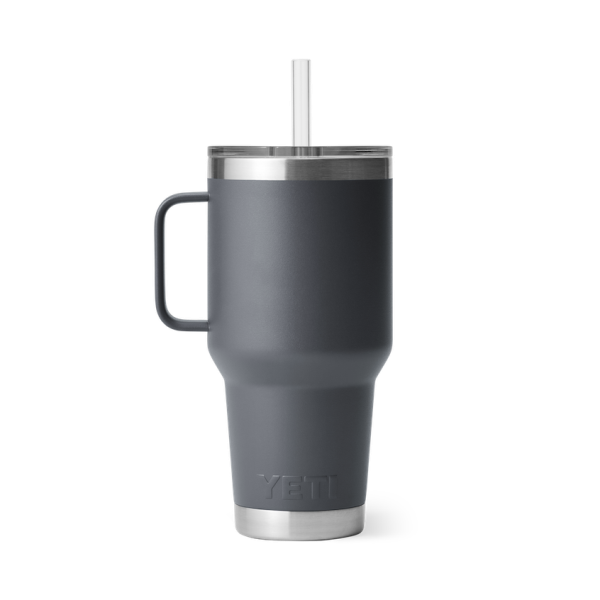 Charcoal Yeti Rambler 35 oz Mug Straw Drinkware | JCUFXQ-695