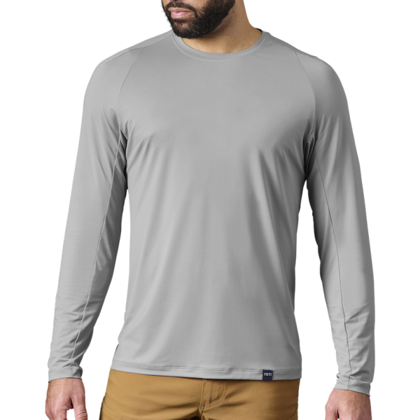 Gray Yeti Crew Neck Long Sleeve Sunshirt Sunshirts | NVQEWF-461