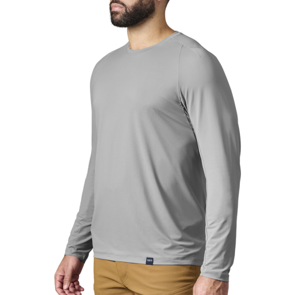 Gray Yeti Crew Neck Long Sleeve Sunshirt Sunshirts | NVQEWF-461