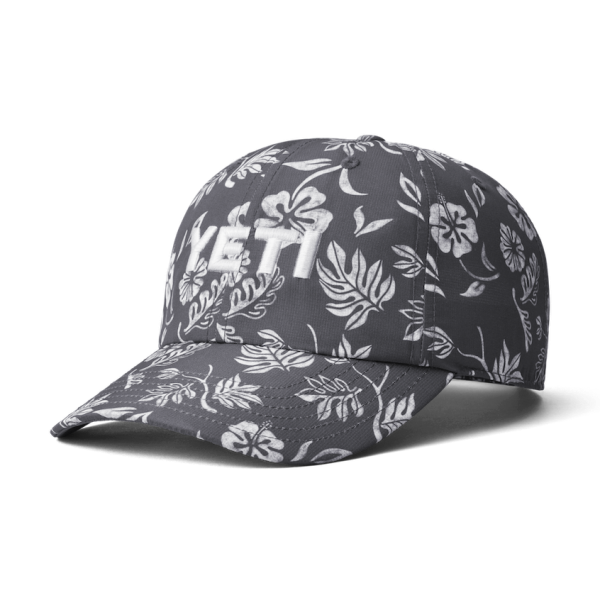 Gray Yeti Floral Print Baseball Cap Hats | UMDLCG-137