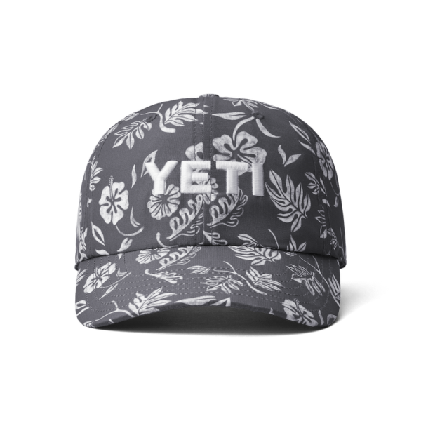 Gray Yeti Floral Print Baseball Cap Hats | UMDLCG-137