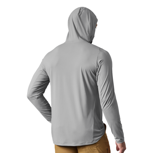 Gray Yeti Hooded Long Sleeve Sunshirt Sunshirts | TENJIY-579