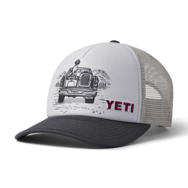 Gray Yeti Kids' Pup In A Truck Trucker Hat Hats | VJFOWK-259