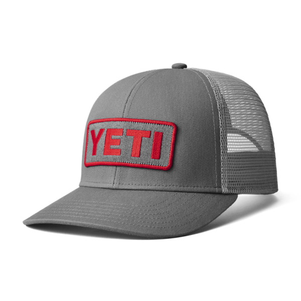 Gray Yeti Logo Badge Trucker Hat Hats | UVPIJW-895