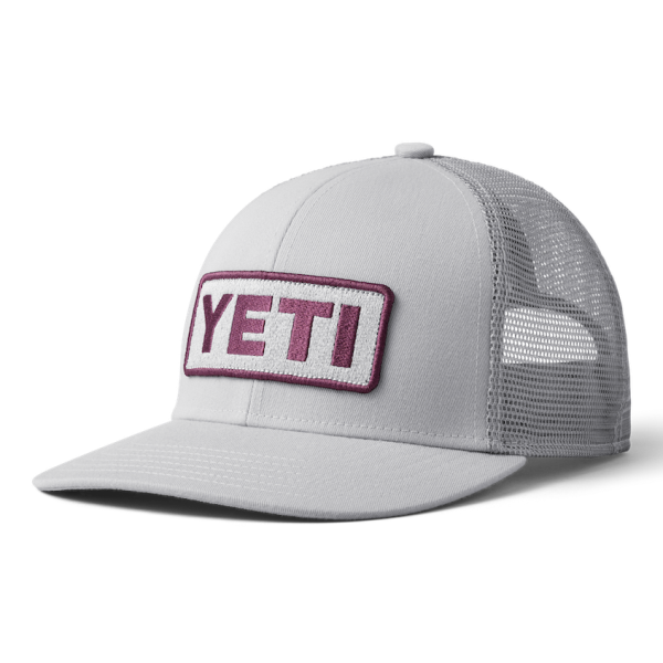 Gray Yeti Low-Pro Logo Badge Trucker Hat Hats | ACNBHG-607