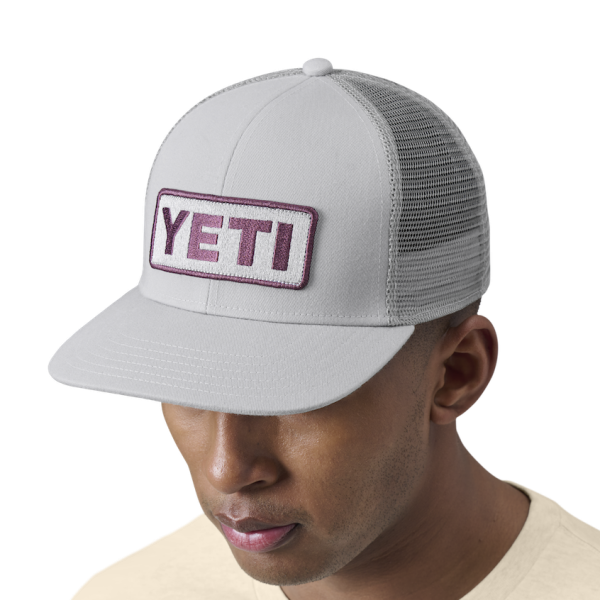 Gray Yeti Low-Pro Logo Badge Trucker Hat Hats | ACNBHG-607