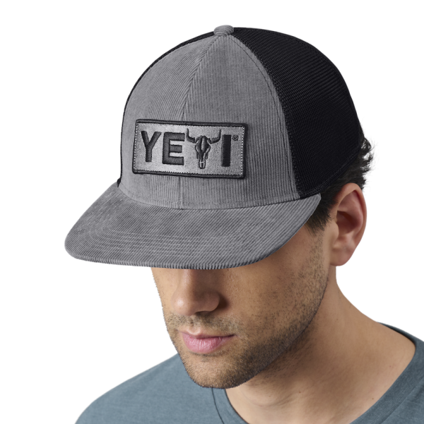 Gray Yeti Steer Flat Brim Hat Hats | HIMCKA-768