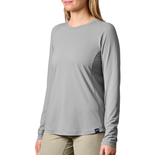 Gray Yeti Women's Crew Neck Long Sleeve Sunshirt Sunshirts | USCOZA-267