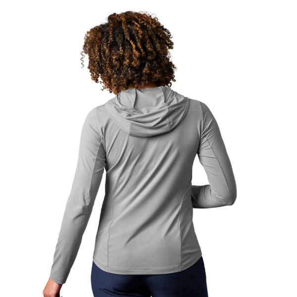 Gray Yeti Women's Hooded Long Sleeve Sunshirt Sunshirts | NWYFMA-398