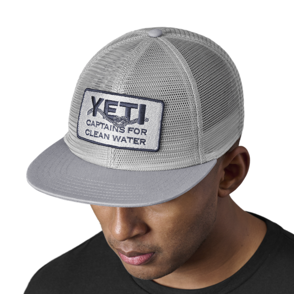 Gray Yeti YETI X Captains for Clean Water Mesh Hat Hats | AWKTSG-286