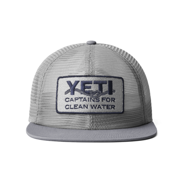 Gray Yeti YETI X Captains for Clean Water Mesh Hat Hats | AWKTSG-286