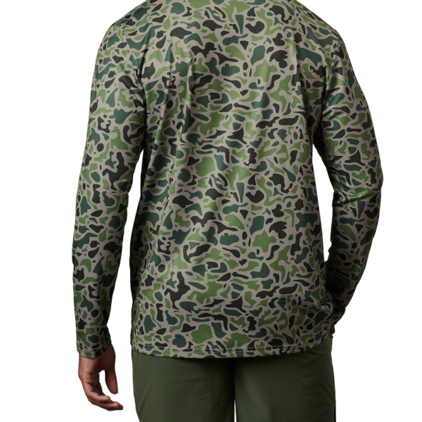 Green Yeti Duck Camo Long Sleeve Sunshirt Sunshirts | QKUFIY-297