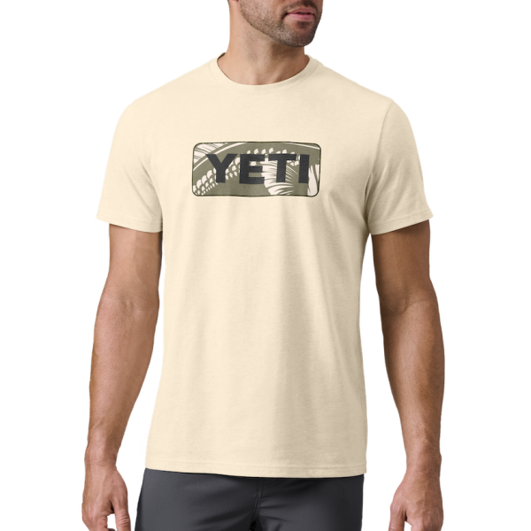 Heather Cream Yeti Bass Badge Short Sleeve T-Shirt Short Sleeve T-Shirt | TAKGEO-296