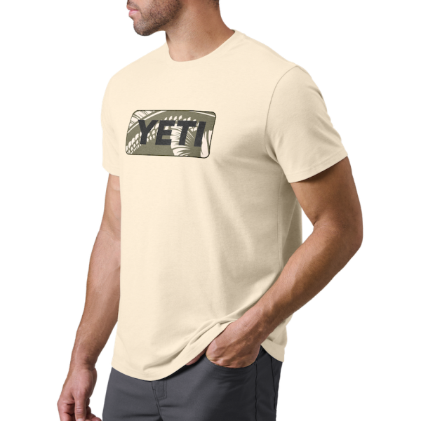 Heather Cream Yeti Bass Badge Short Sleeve T-Shirt Short Sleeve T-Shirt | TAKGEO-296