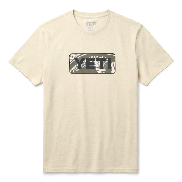 Heather Cream Yeti Bass Badge Short Sleeve T-Shirt Short Sleeve T-Shirt | TAKGEO-296