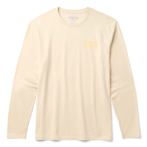 Heather Cream Yeti Sunrise Elk Long Sleeve T-Shirt Long Sleeve T-Shirt | WZUQXY-257