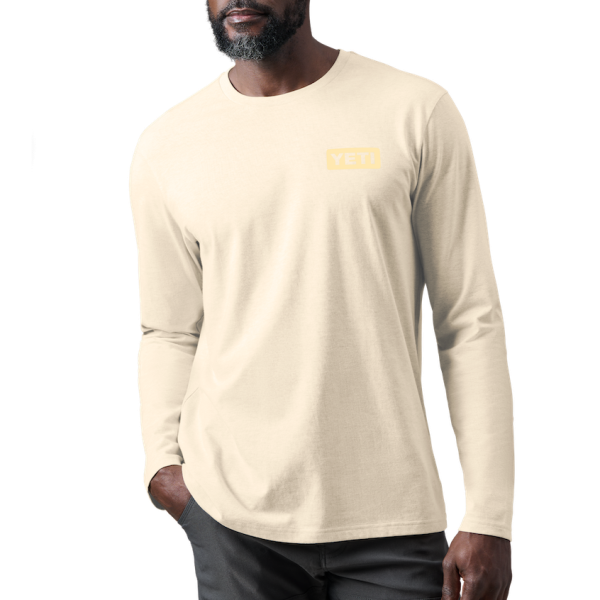 Heather Cream Yeti Sunrise Elk Long Sleeve T-Shirt Long Sleeve T-Shirt | WZUQXY-257