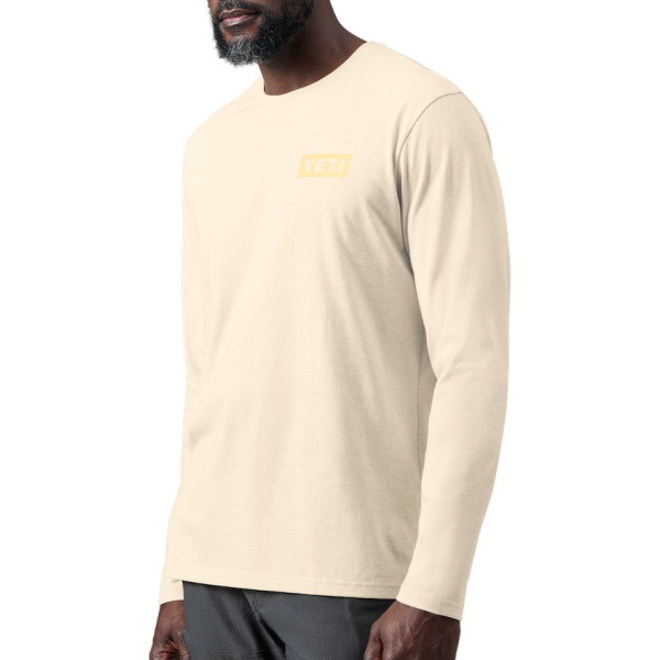 Heather Cream Yeti Sunrise Elk Long Sleeve T-Shirt Long Sleeve T-Shirt | WZUQXY-257