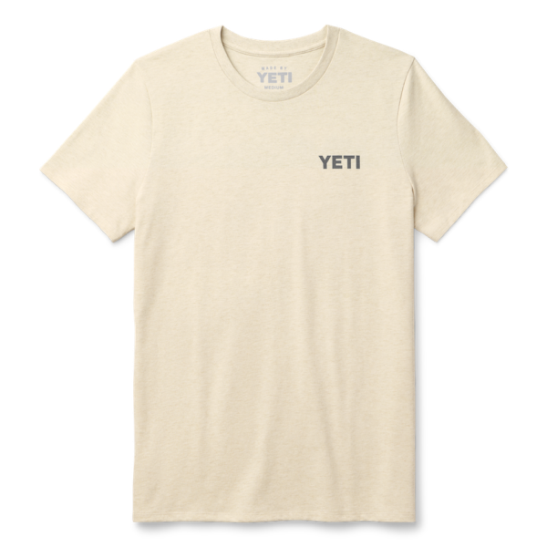 Heather Cream Yeti Women's Mountain Bear Short Sleeve T-Shirt Short Sleeve T-Shirt | FXQJTY-028