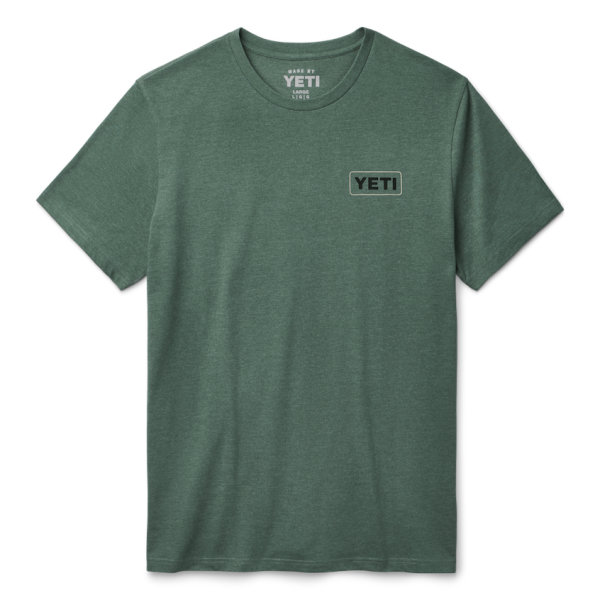 Heather Deep Green Yeti Duck Scene Short Sleeve T-Shirt Short Sleeve T-Shirt | EMUXLR-603