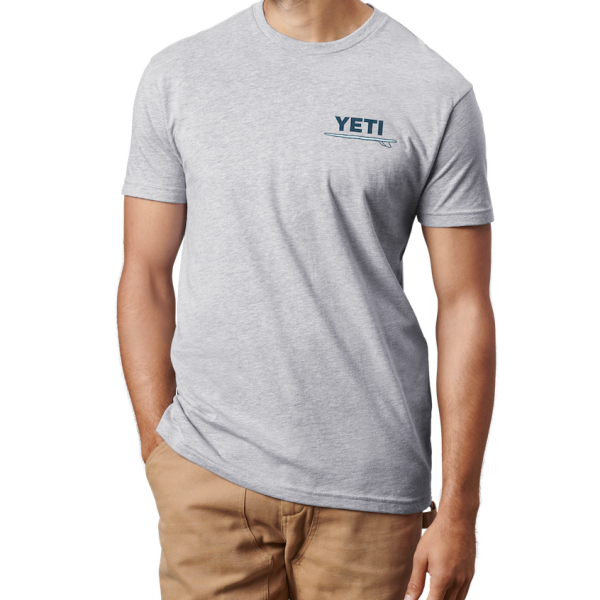 Heather Gray Yeti Adventure Bus Short Sleeve T-Shirt Short Sleeve T-Shirt | SBAHLV-319