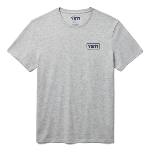 Heather Gray Yeti Built for the Wild Bear Short Sleeve Tee Short Sleeve T-Shirt | PCDVBN-849