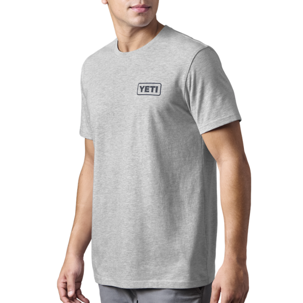 Heather Gray Yeti Built for the Wild Bear Short Sleeve Tee Short Sleeve T-Shirt | PCDVBN-849