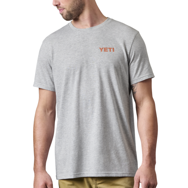 Heather Gray Yeti Skiff Short Sleeve Tee Short Sleeve T-Shirt | GRDCTY-482