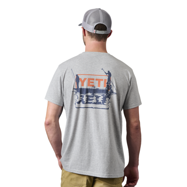 Heather Gray Yeti Skiff Short Sleeve Tee Short Sleeve T-Shirt | GRDCTY-482