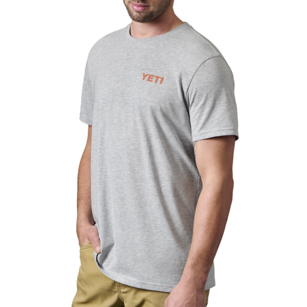 Heather Gray Yeti Skiff Short Sleeve Tee Short Sleeve T-Shirt | GRDCTY-482