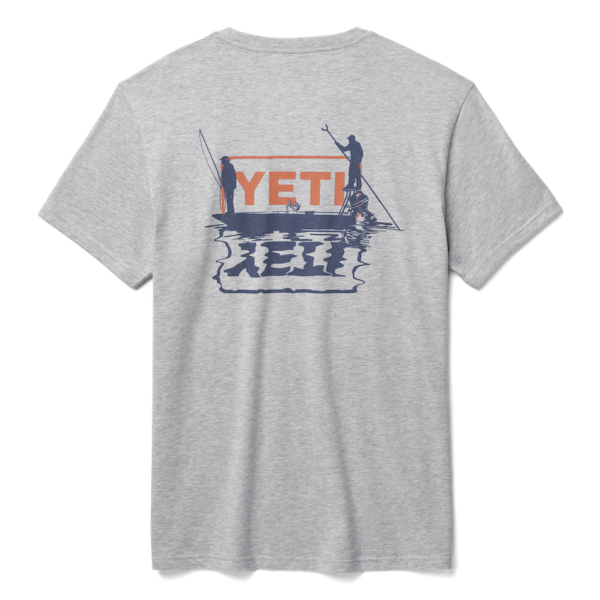 Heather Gray Yeti Skiff Short Sleeve Tee Short Sleeve T-Shirt | GRDCTY-482