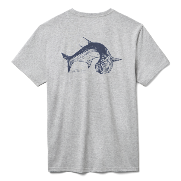 Heather Gray Yeti YETI X Captains for Clean Water Pocket Short Sleeve Tee Short Sleeve T-Shirt | ATNOJB-831