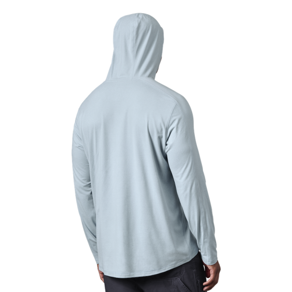 Heather Light Blue Yeti Tarpon Cowboy Long Sleeve Pullover Long Sleeve Pullover | PQLNGF-293