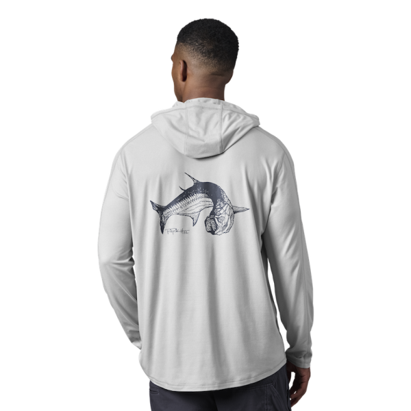 Heather Light Gray Yeti YETI X Captains for Clean Water Long Sleeve Pullover Long Sleeve Pullover | JLWXHE-279