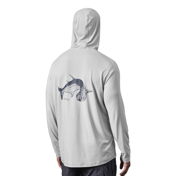 Heather Light Gray Yeti YETI X Captains for Clean Water Long Sleeve Pullover Long Sleeve Pullover | JLWXHE-279