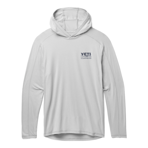 Heather Light Gray Yeti YETI X Captains for Clean Water Long Sleeve Pullover Long Sleeve Pullover | JLWXHE-279