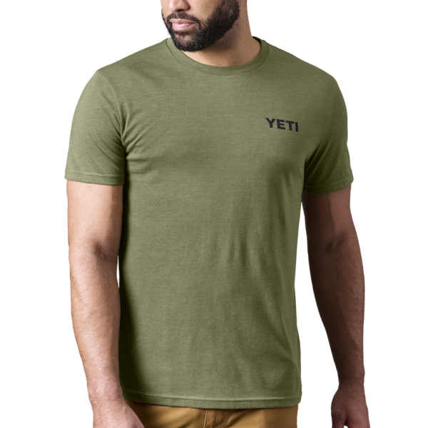 Heather Olive Yeti King of Spring Short Sleeve Tee Short Sleeve T-Shirt | EIZBCM-148