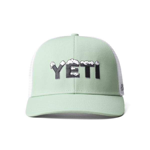 Ice Blue Yeti Cool Ice Trucker Hat Hats | VRFAOD-542